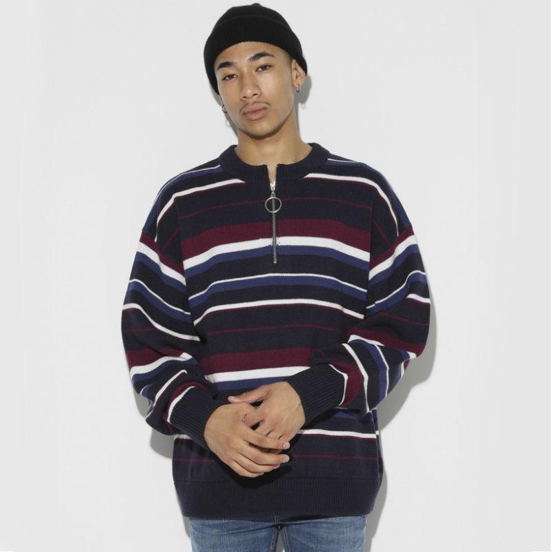 LEGENDA レジェンダ Half Zip COLOR Sweater ニット セーター ボーダー メンズ レディース ユニセックス |  | 07