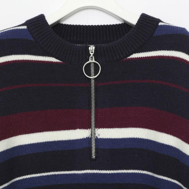 LEGENDA レジェンダ Half Zip COLOR Sweater ニット セーター ボーダー メンズ レディース ユニセックス |  | 11