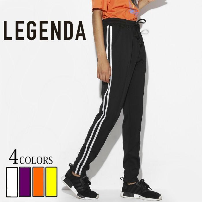 LEGENDA レジェンダ リフレクター ライン スキニーパンツ トラックパンツ ジャージ 2line Skinny ジャージパンツ ラインパンツ レジェンダ LEGENDA Reflector 2line Skinny ジャージパンツ スキニー
