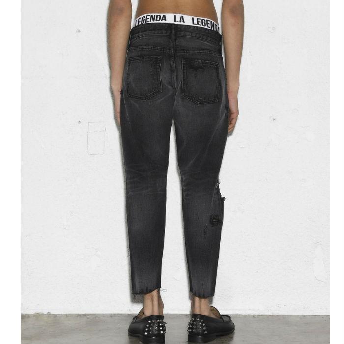 [SALE 50%OFF]LEGENDA レジェンダ Cropped Hem Crash デニムパンツ ジーンズ パンツ メンズ アンクル丈 |  | 04