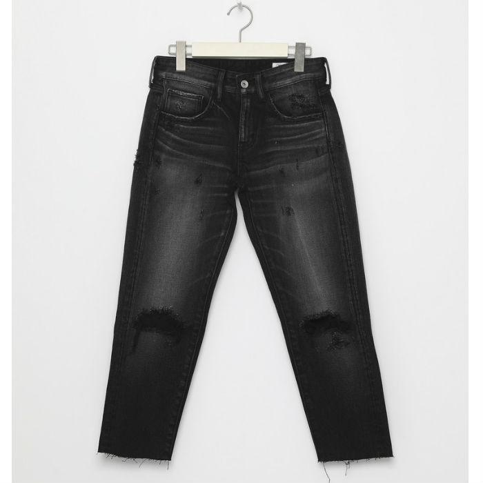 [SALE 50%OFF]LEGENDA レジェンダ Cropped Hem Crash デニムパンツ ジーンズ パンツ メンズ アンクル丈 |  | 08