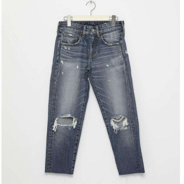 [SALE 50%OFF]LEGENDA レジェンダ Cropped Hem Crash デニムパンツ ジーンズ パンツ メンズ アンクル丈 |  | 09