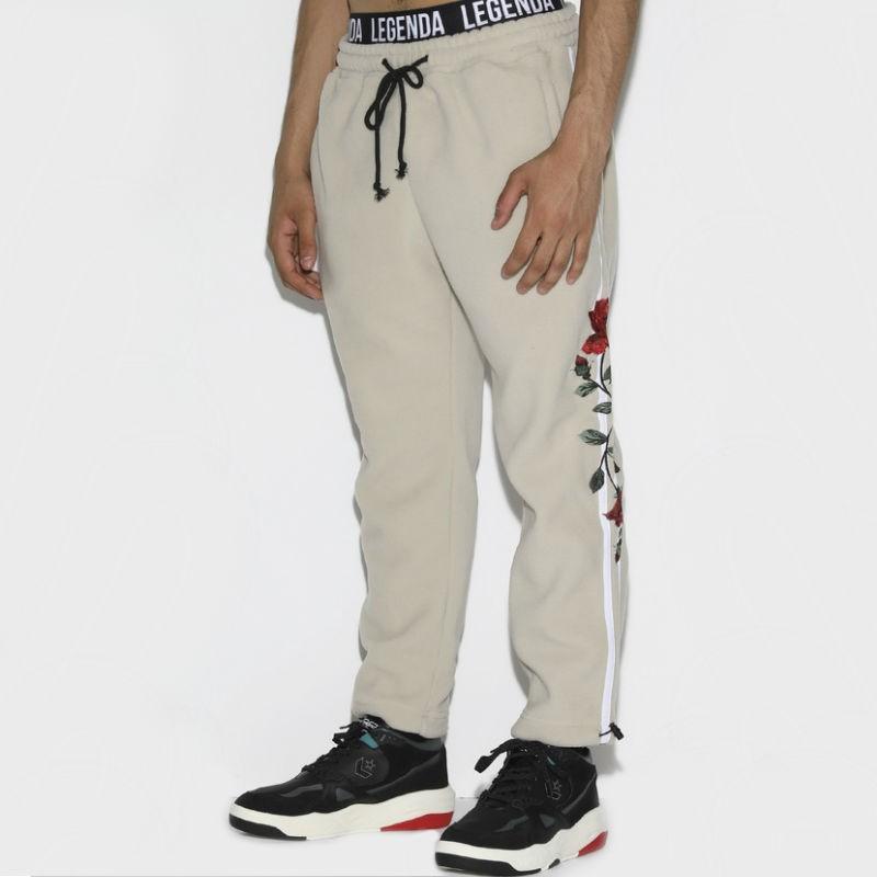LEGENDA レジェンダ Rose Embroidery Side line Fleese Pants フリースラインパンツ メンズ カジュアル ストリート 薔薇 ばら ローズ 刺繍 |  | 07