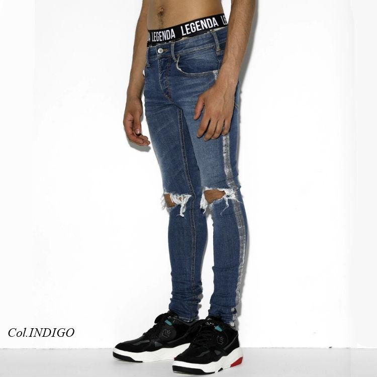 メタリックスキニー25 レジェンダ LEGENDA Aurora line Super Skinny パンツ スーパー