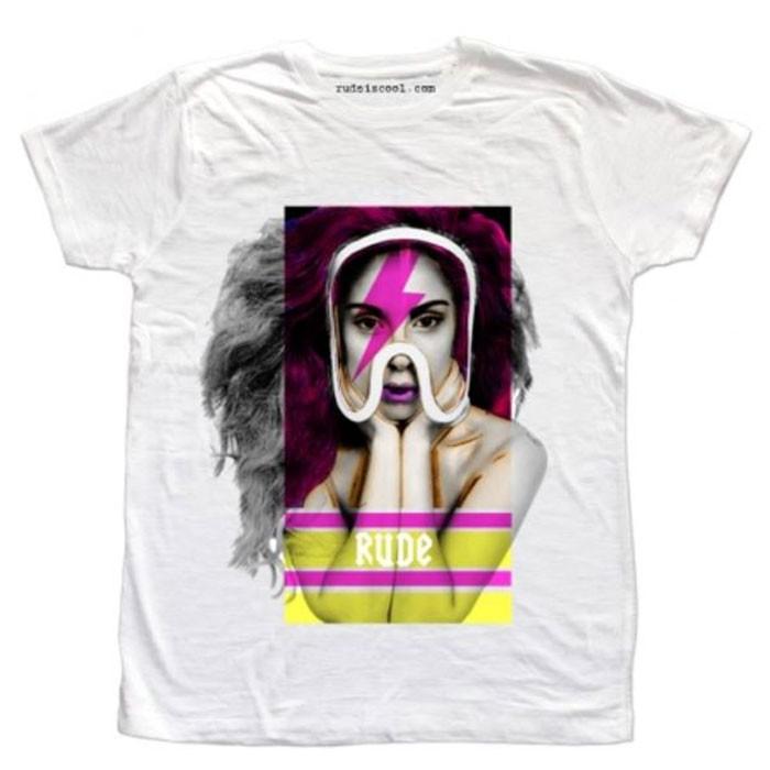 RUDE ルード Lightning WHITE パロディ Tシャツ イタリアブランド 半袖 メンズ tシャツ イタリア |  | 01