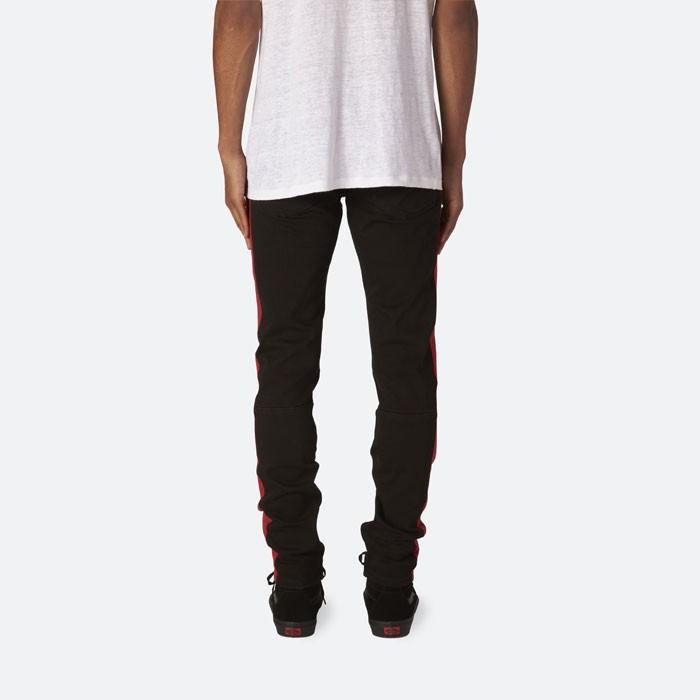 mnml ミニマル M75 TRACK STRETCH DENIM BLACK-RED トラック ストレッチ デニム ラインデニムパンツ トラックパンツ スキニー |  | 04