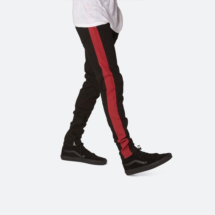 mnml ミニマル M75 TRACK STRETCH DENIM BLACK-RED トラック ストレッチ デニム ラインデニムパンツ トラックパンツ スキニー |  | 05