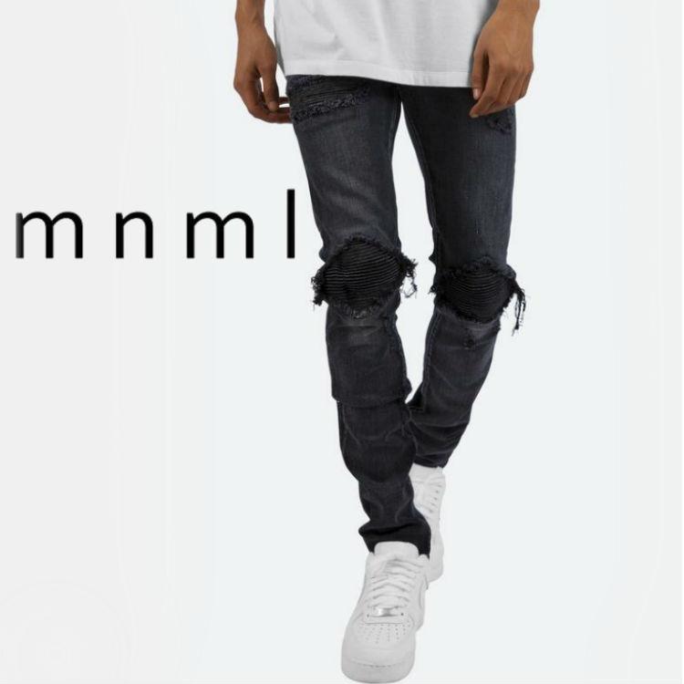 mnml【ミニマル】X162 Stretch Denim 20ML-SP661D メンズ ダメージ