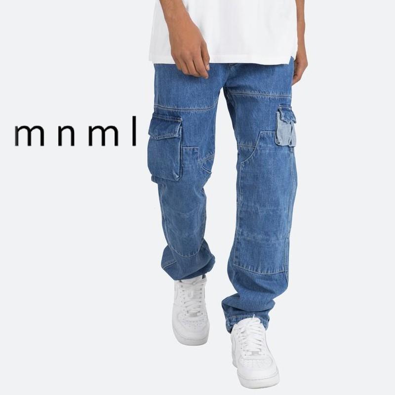 mnml ミニマル V244 CARGO DENIM メンズ カーゴパンツ デニム