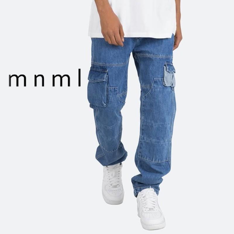 mnml ミニマル V244 CARGO DENIM メンズ カーゴパンツ デニム ジーンズ