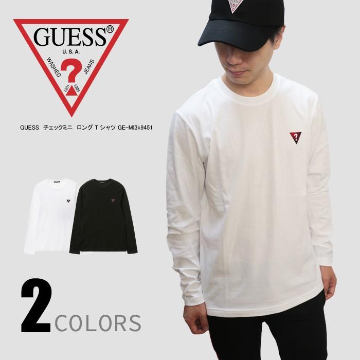 GUESS/ゲス MI3K9451LS Tshirt チェックミニロングTシャツ　長袖　メンズ　レディース　ユニセックス | 