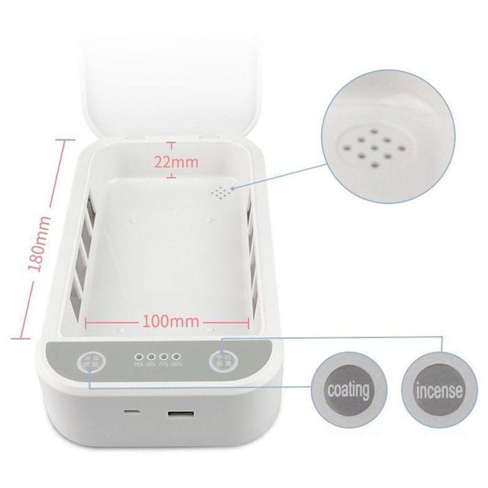 スマホクリーナー メガネクリーナー 除菌ケース 除菌器 スマホ 携帯電話 マスク メガネ UV 消毒 多功能 ウィルス対策 スマート除菌ボックス |  | 06