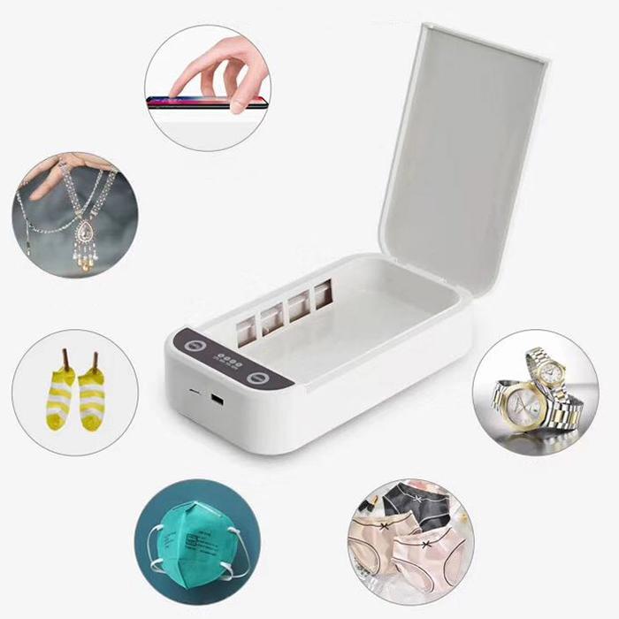 スマホクリーナー メガネクリーナー 除菌ケース 除菌器 スマホ 携帯電話 マスク メガネ UV 消毒 多功能 ウィルス対策 スマート除菌ボックス |  | 07