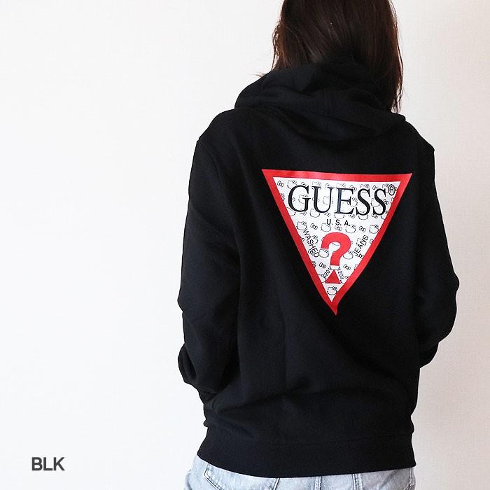 d.i.a. レア 強めギャル スカル 背中空き セクシー ロゴ パーカー❤️ GUESS x Hello Kitty ゲス ハローキティコラボ トライアングル