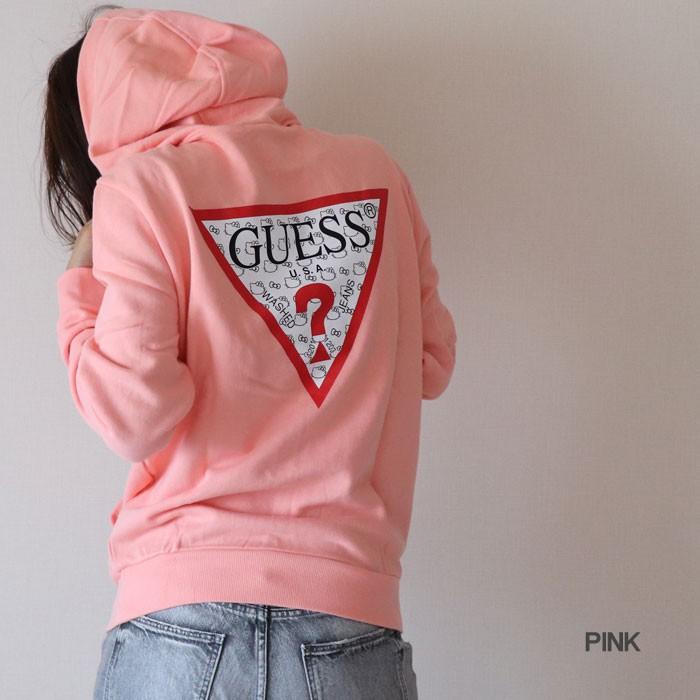 d.i.a. レア 強めギャル スカル 背中空き セクシー ロゴ パーカー❤️ GUESS x Hello Kitty ゲス ハローキティコラボ トライアングル