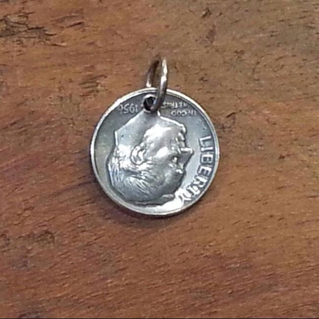 ネックレス コイン ネイティグ ヴィンテージ NORTH craft ノースクラフト 10¢ ピースマーク P．H ペンダントヘッド |  | 01