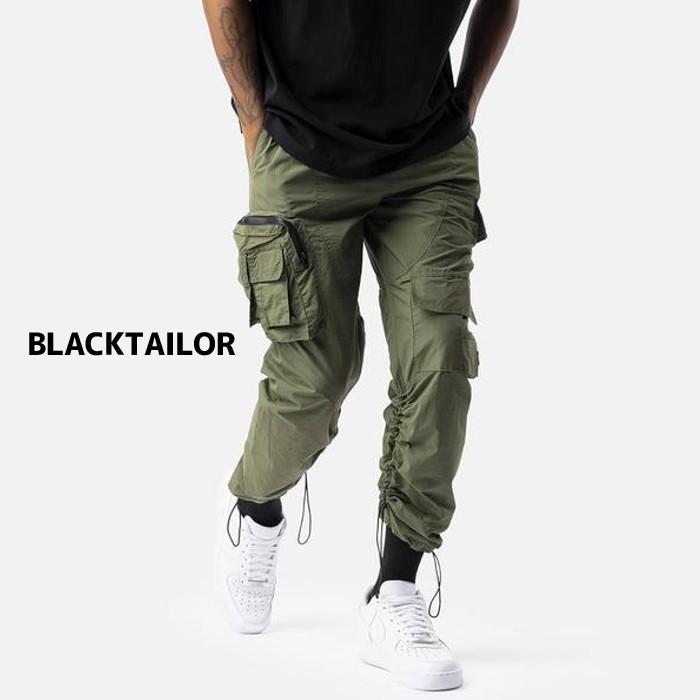 BLACKTAILOR ブラックテイラー N27 CARGO GREEN スト系 ストリート メンズ カーゴパンツ メンズ ファッション ナイロン グリーン BLACKTAILOR ブラックテイラー N27 CARGO GREEN スト系 ストリート