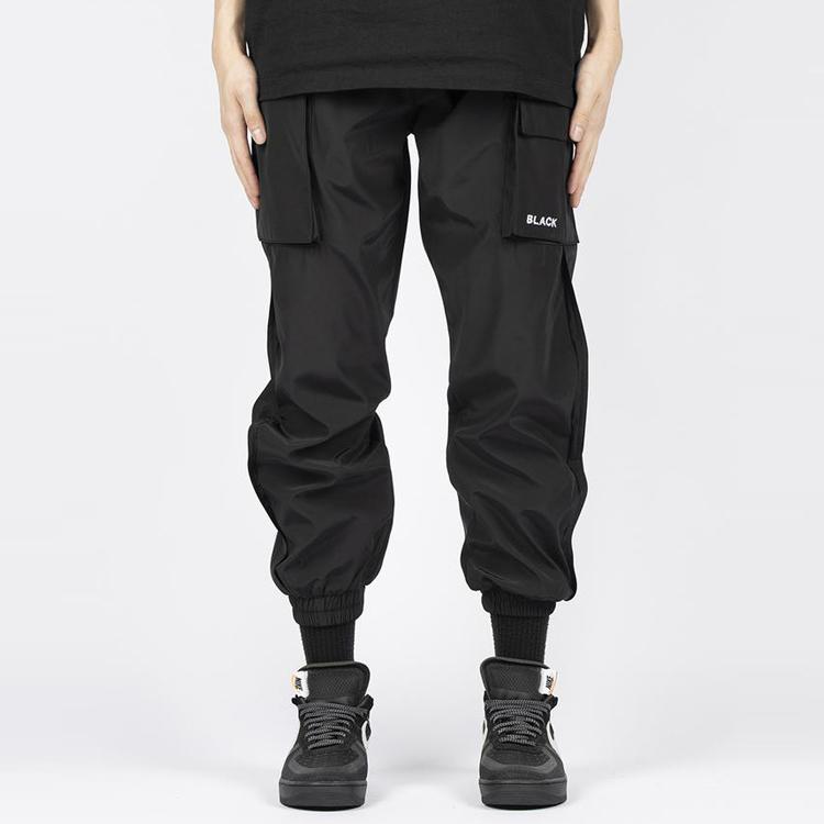 BLACKTAILOR(ブラックテイラー)N3 CARGO BLACK メンズ 伸縮性 ナイロン ブラック B系 hiphop カーゴパンツ メンズファッション ソックスイン 男性 ヒップホップ |  | 01