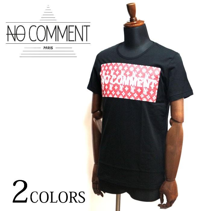 NO COMMENT PARIS ノーコメントパリ LTN41 M-CREW JP mono logo 半袖 T 