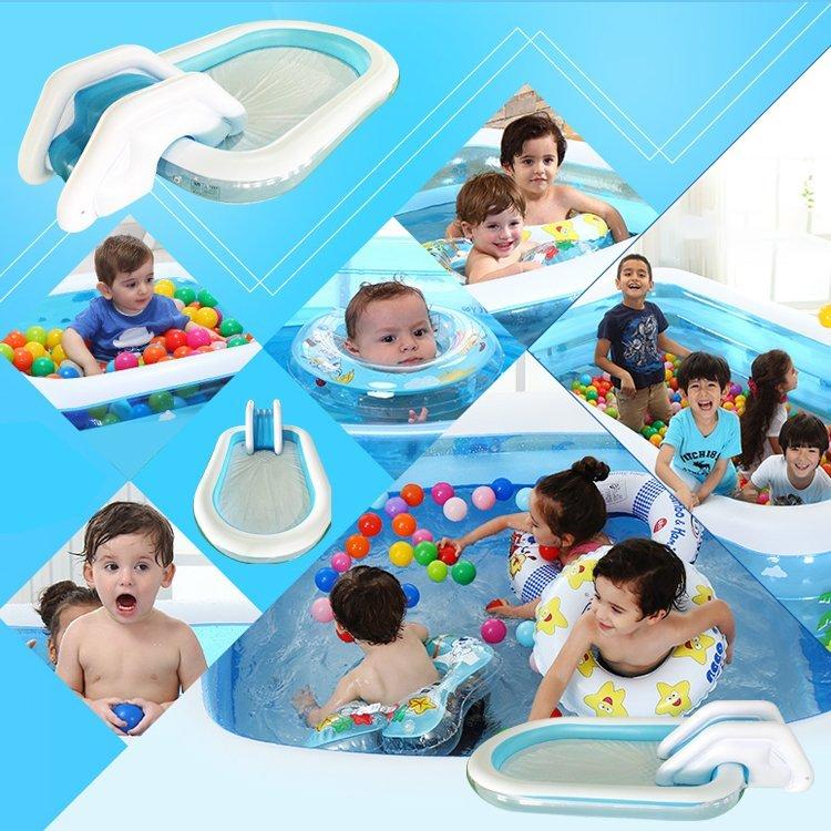滑り台付き 大型 プール　ビッグサイズ ビニールプール ファミリープール 水遊び 家庭 アウトドア 家族 おもちゃ |  | 06