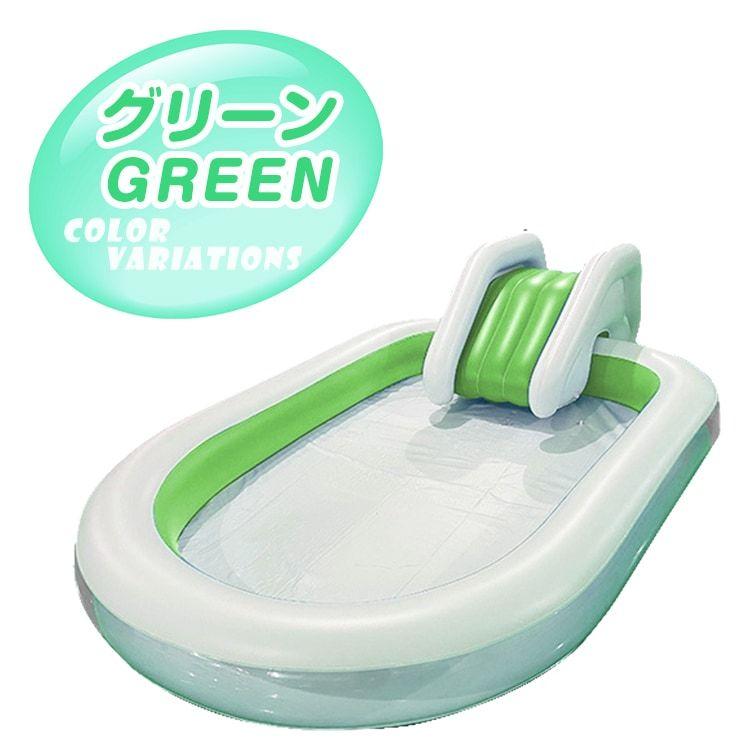 滑り台付き 大型 プール　ビッグサイズ ビニールプール ファミリープール 水遊び 家庭 アウトドア 家族 おもちゃ |  | 09