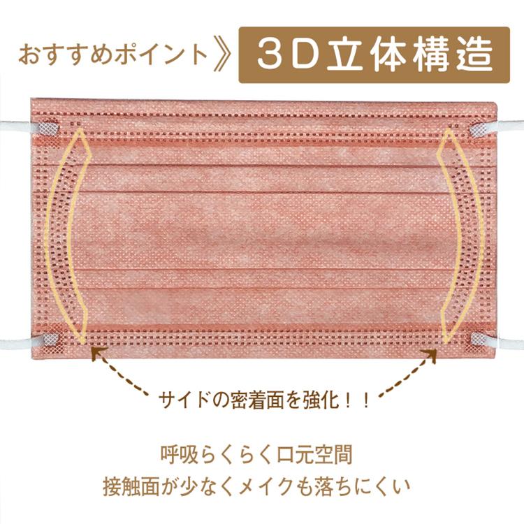 100枚セット 血色カラーマスク 100枚入り　血色マスク 不織布マスク 使い捨てマスク 3Ｄ立体構造 ウイルス99％カット 幅広平ゴム 飛沫防止 感染対策 |  | 02