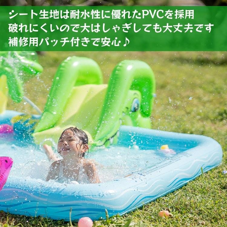 シーアニマルプール ビニールプール 輪投げ 噴水プール 子どもプール かわいい BIGサイズ 水遊び 家庭用 フロート付き 滑り台付きプール ファミリープール |  | 04