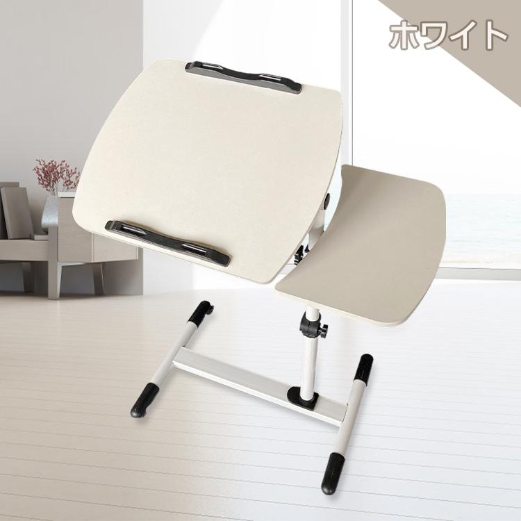 昇降式サイドテーブル おしゃれ スリム キャスター付き ベッドサイド 介護 ノートパソコン 楽譜 スタンド テレワーク オフィス 在宅ワーク |  | 10