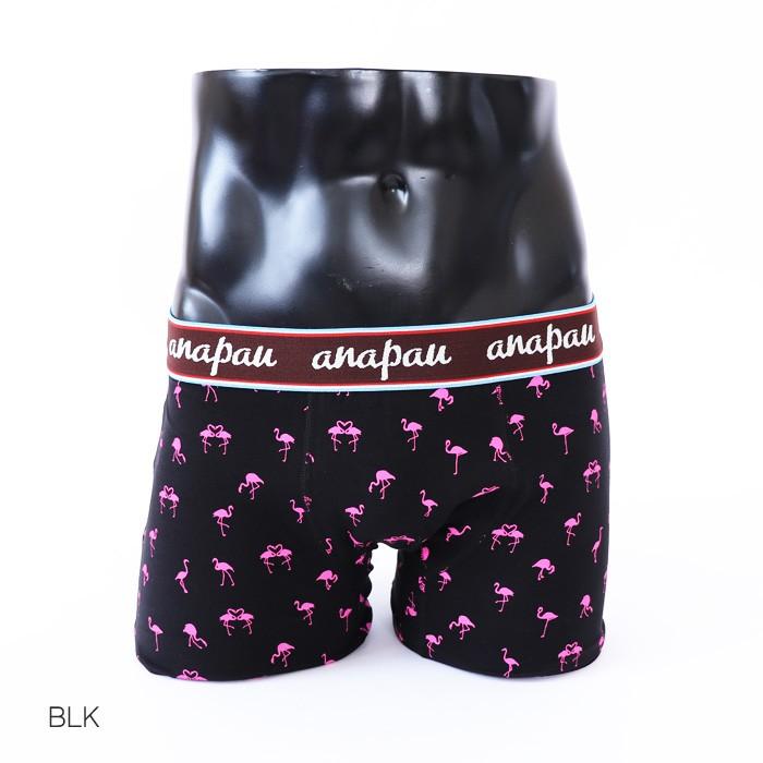 anapau アナパウ フラミンゴハート ボクサーパンツ ブルー ピンク 下着 メンズ ギフト プレゼント 誕生日 かわいい おしゃれ ボクサー 日本製 MADE IN JAPAN |  | 07