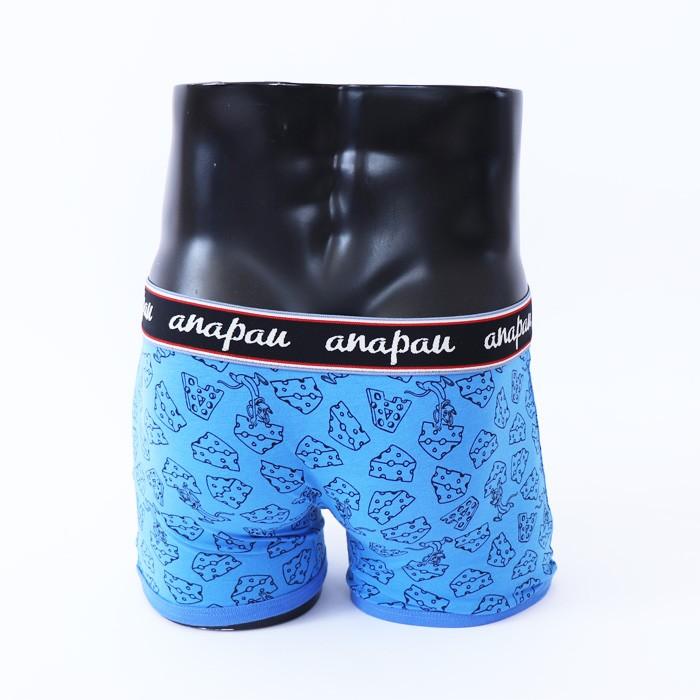 anapau アナパウ チーズとマウス 男性下着 BLUE ボクサーパンツ ブルー 下着 メンズ ギフト プレゼント バレンタイン |  | 02