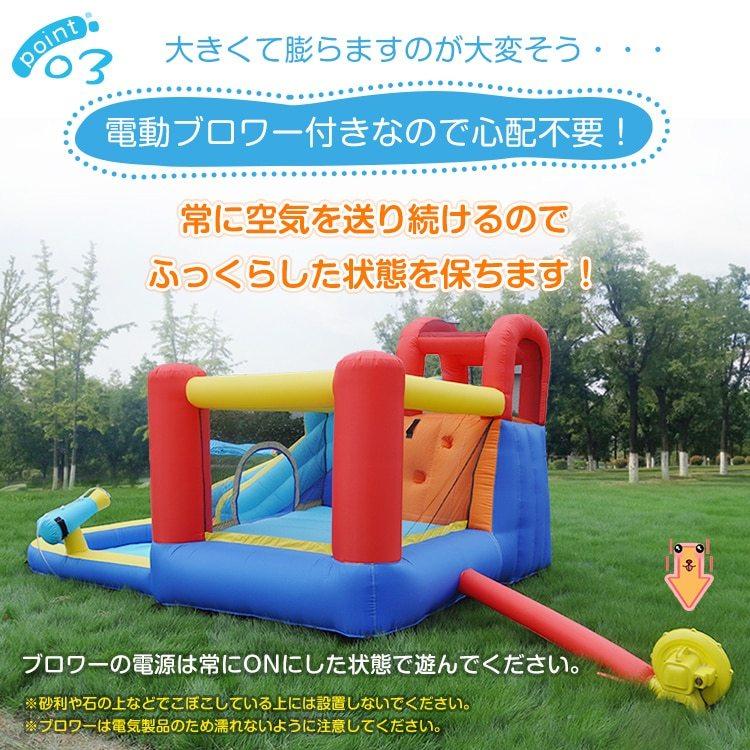 ウォータースライダープール ボールプール キャンプ アウトドア 水あそび 庭 屋上 収納バッグ付き 持ち運び可能 屋内 自宅 家庭 |  | 03