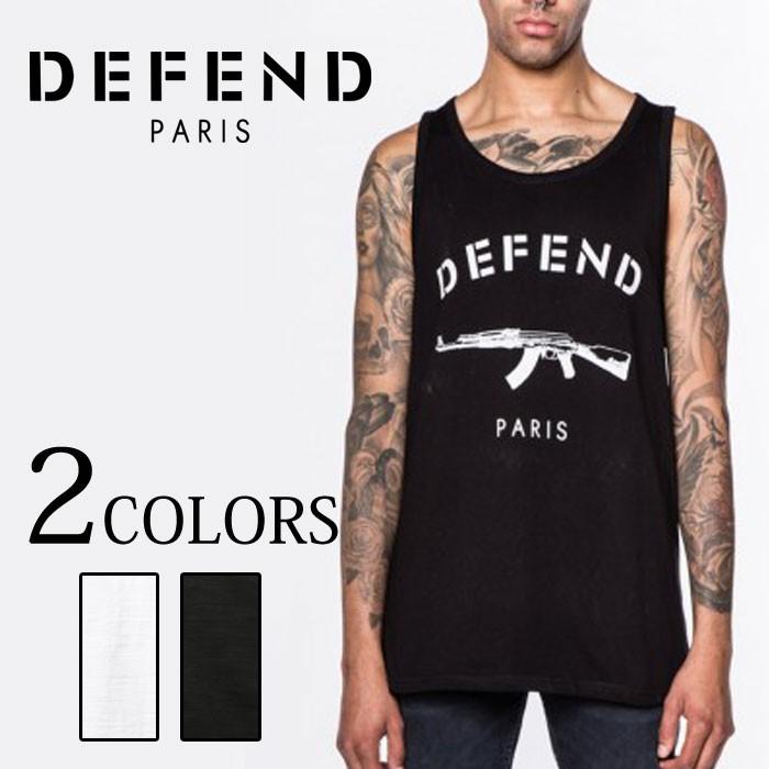 DEFEND PARIS ディフェンド パリス paris deb タンクトップ ブラック ホワイト | 