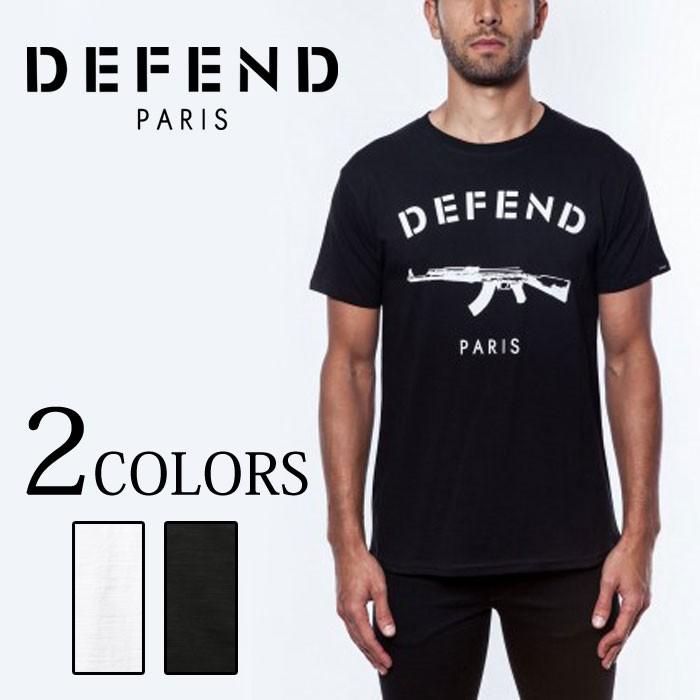 DEFEND PARIS ディフェンド パリス paris-tee Tシャツ ブラック ホワイト | 