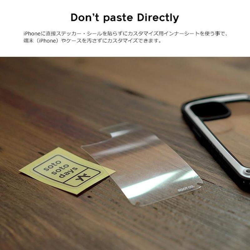 ROOT CO.ルート PLAY INNER SHEET (クリア) for iPhone14シリーズ インナーシート シール カスタマイズ おしゃれ ステッカー 着せ替え アレンジ |  | 03