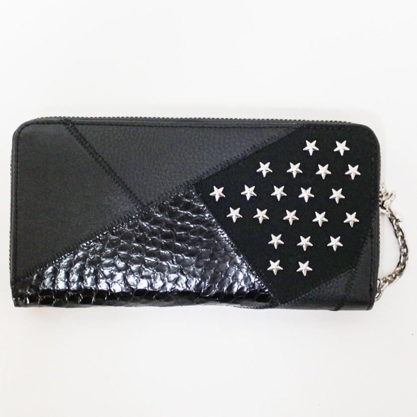 プエルタデルソル PUERTA DEL SOL 財布 レザーウォレット パッチワークラウンドジップウォレット 長財布 | PUERTA DEL SOL | 01