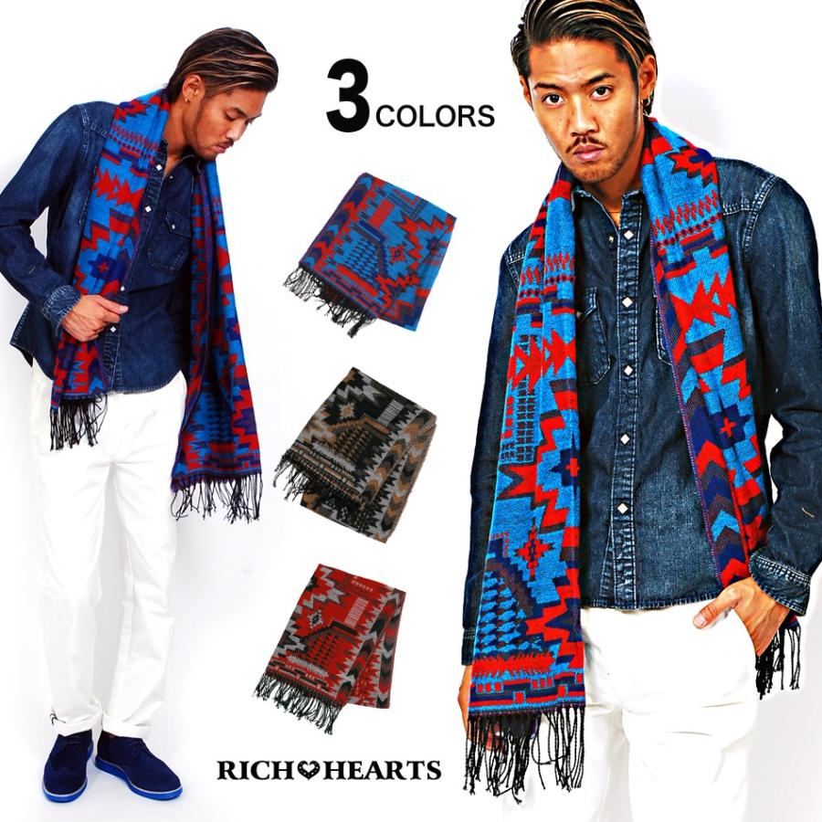 【先行予約】RICH HEARTS(リッチハーツ)RH オルテガ柄ストール | 