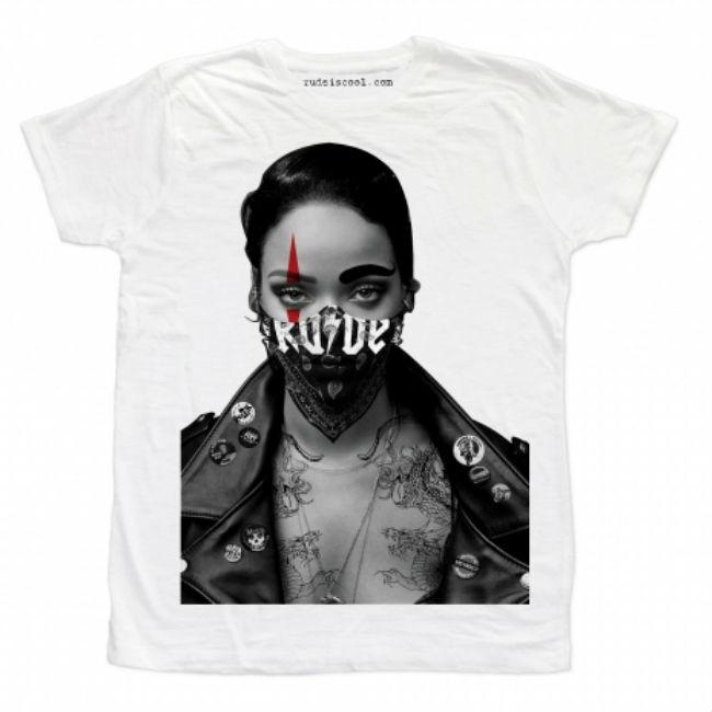 RUDE ルード イタリア Tシャツ ブランド メンズ RIRI BANDIT (Man) WHITE パロディ |  | 01