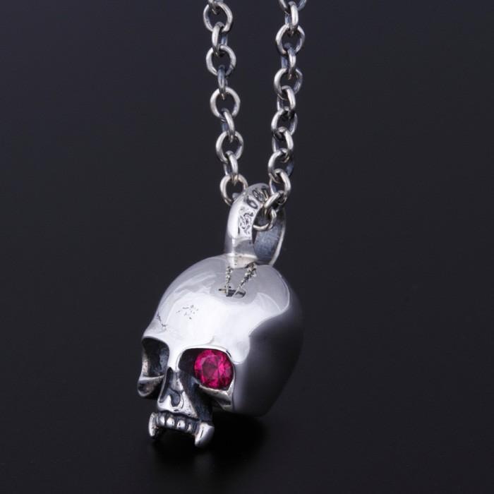 ロエンブラック ネックレス Roen BLACK ジルコニア スカルペンダント チェーンネックレス メンズ | Roen | 01