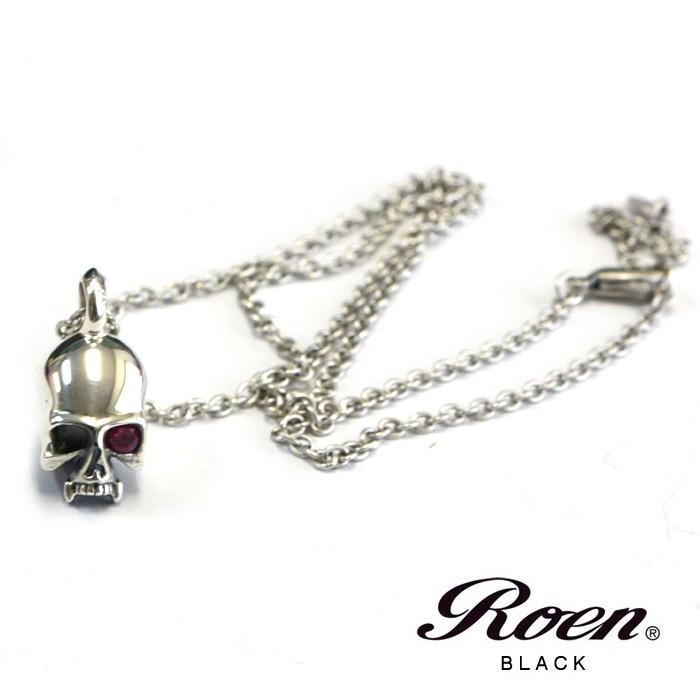 ロエンブラック ネックレス Roen BLACK ジルコニア スカルペンダント チェーンネックレス メンズ | Roen | 03