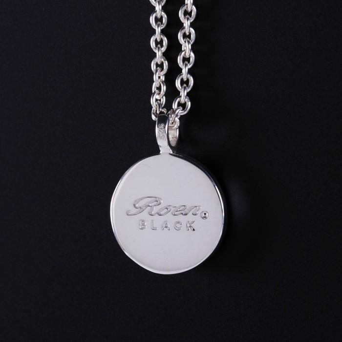 Roen BLACK ロエンブラック シルバー ジルコニア サークルペンダント チェーンネックレス | Roen | 01
