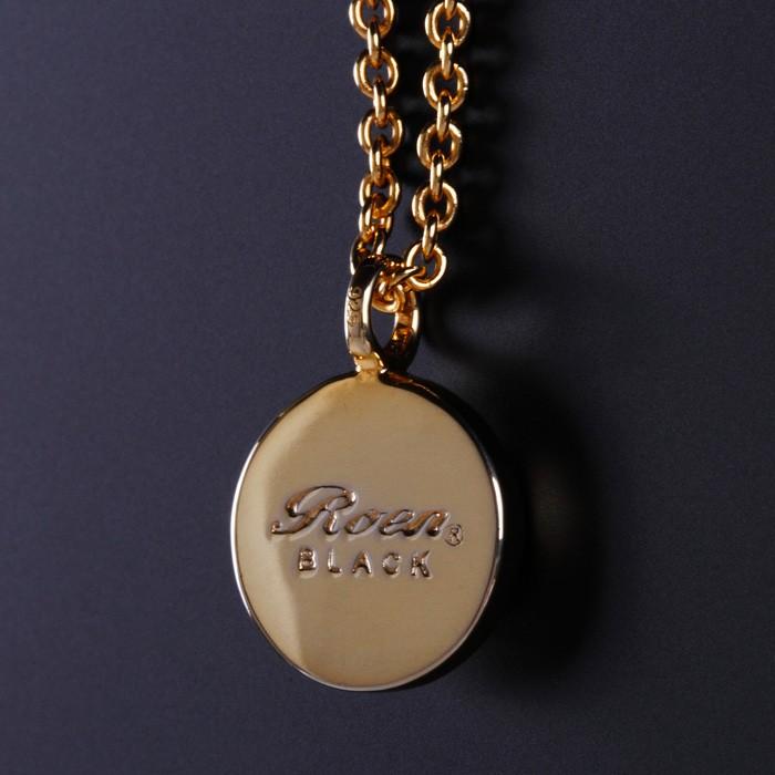 Roen BLACK ロエンブラック シルバー ジルコニア サークルペンダント ネックレス ゴールド | Roen | 01