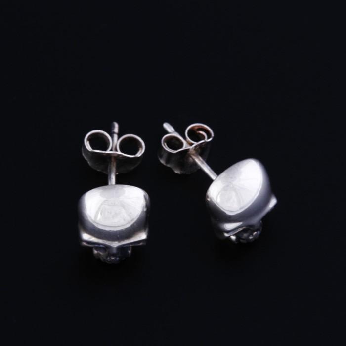 Roen BLACK ロエンブラック シルバースカル スタッドピアス シルバー SILVER925 | Roen | 01