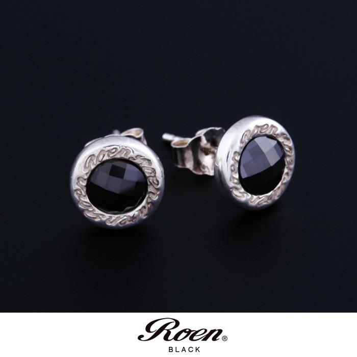 Roen BLACK ロエンブラック ジルコニア サークルスタッドピアス | Roen