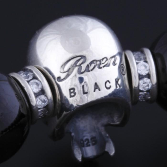 RoenBLACK ロエン アクセサリー ヘマタイト スカル ブレスレット 数珠 パワーストーン | Roen | 04