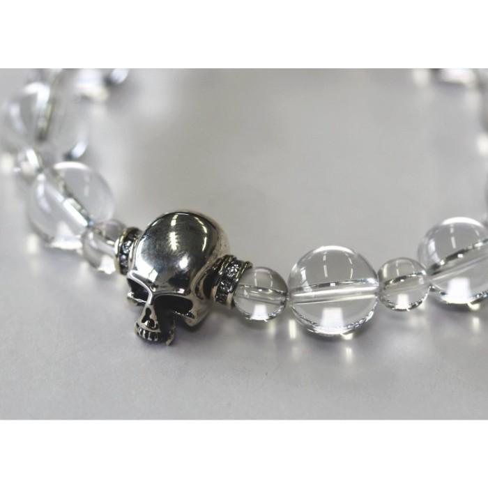 Roen BLACK ロエン アクセサリー クリスタル スカル ブレスレット 数珠 パワーストーン ブレスレット | Roen | 01