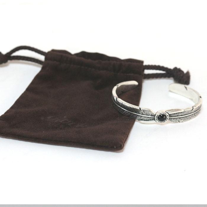 Roen BLACK ロエンブラック フェザーバングル オニキス ブレスレット ro-301 シルバー アクセサリー メンズ | Roen | 02