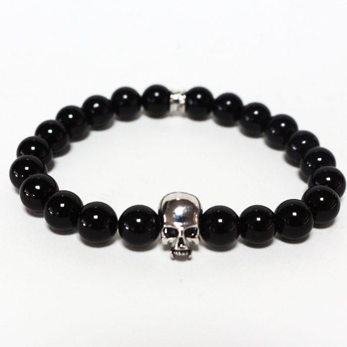 Roen BLACK ロエンブラック オニキスブレスレット ro-401 ブレスレット スカル メンズ アクセサリー | Roen | 01