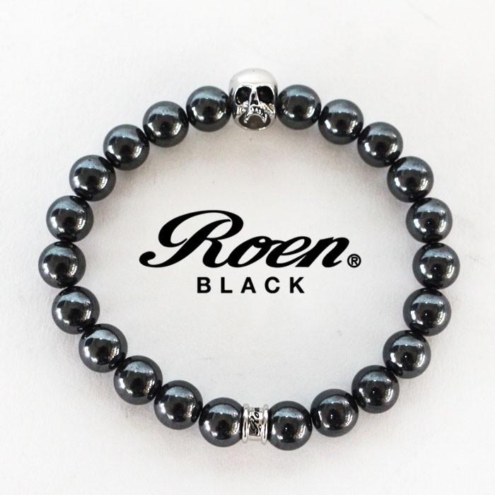 Roen BLACK ロエンブラック ヘマタイトブレスレット [ro-402] メンズ アクセサリー 天然石 スカル | Roen