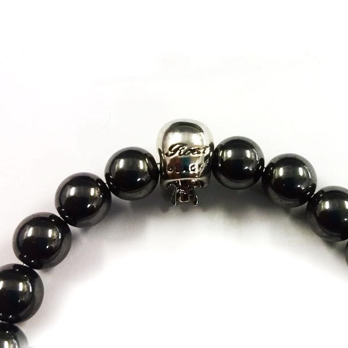 Roen BLACK ロエンブラック ヘマタイトブレスレット [ro-402] メンズ アクセサリー 天然石 スカル | Roen | 02