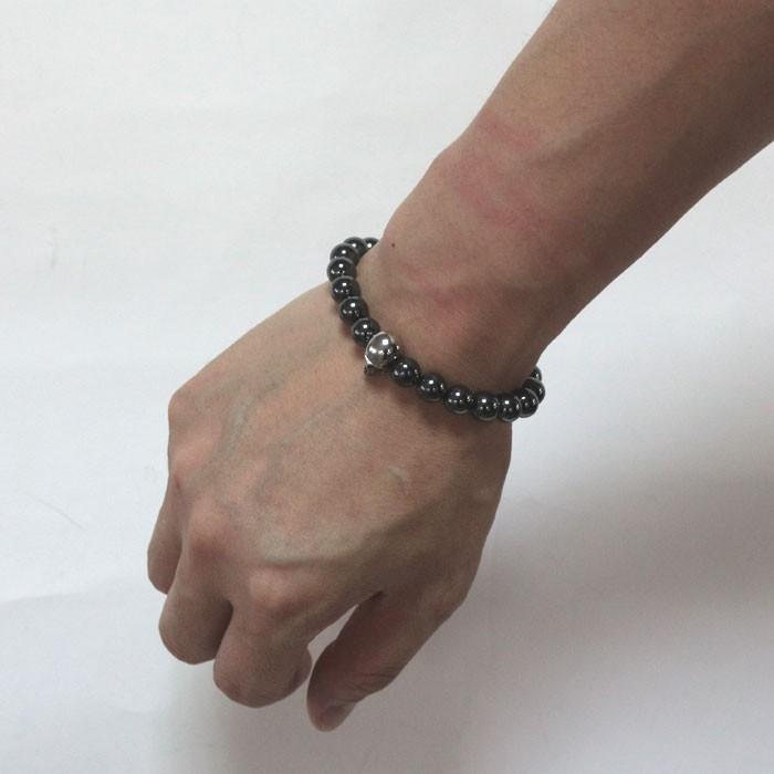 Roen BLACK ロエンブラック ヘマタイトブレスレット [ro-402] メンズ アクセサリー 天然石 スカル | Roen | 04